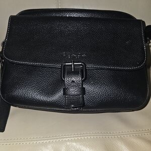 Coach Warner Black Leather Crossbody Bag